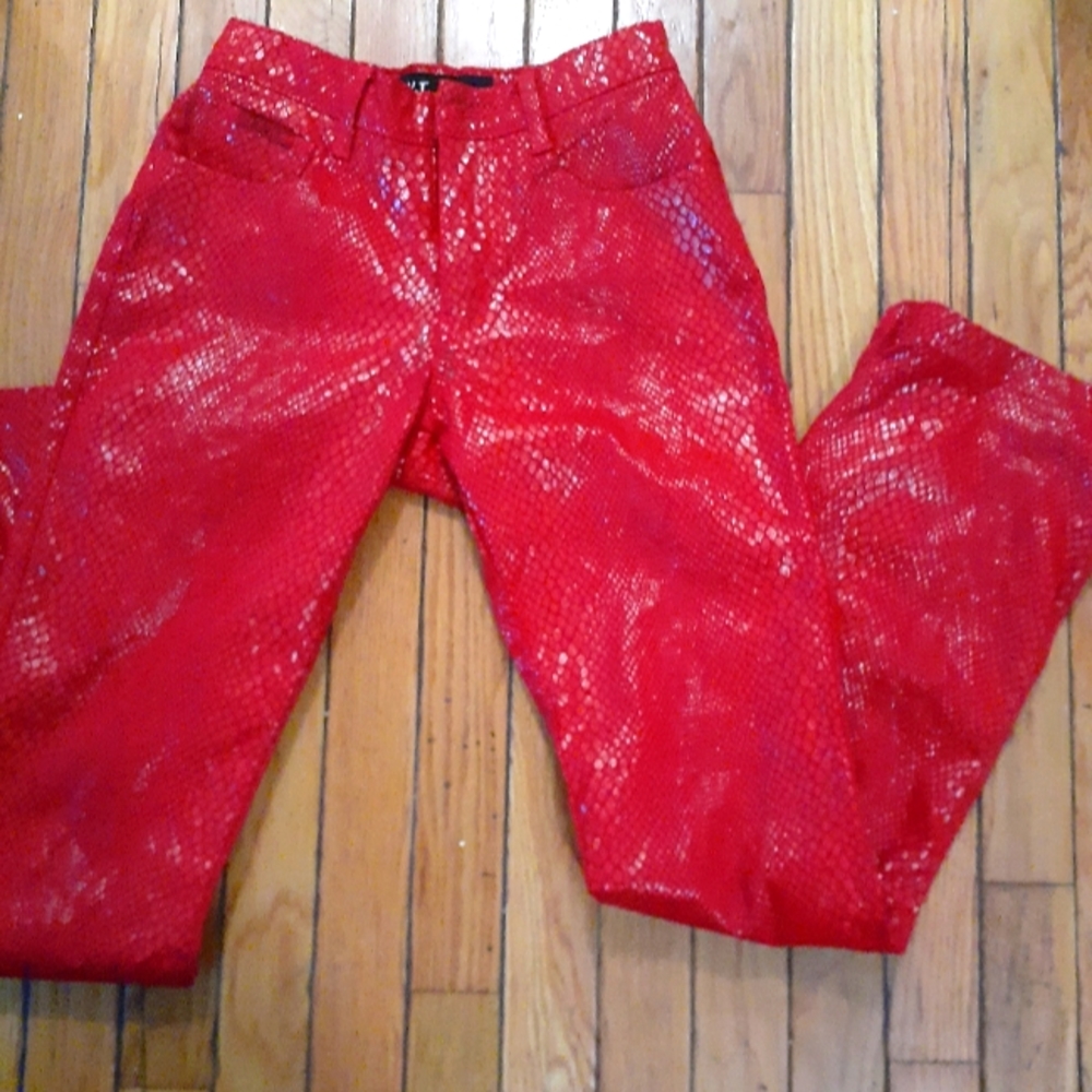 Vtg snakeskin Disco style pants